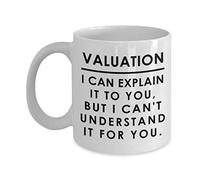 Coffee Mug Valuation for Appraiser Appraisal Real Estate Property Assessment Assessor Estimator Appreciation Tea Cup Decorations Ceramic Cup Funny Ceramic Mugs for Anyone Office 330ML