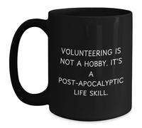 Coffee Mug Volunteering is Not A Hobby Ceramic Cup Premium Ceramic Mugs Decorations Tea Cup for Office Kitchenware Work 330ML
