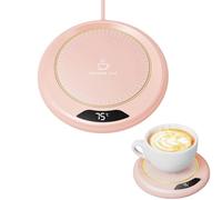 Coffee Mug Warmer, Cup Warmer for Desk with 3 Temperature Setting and 8H Auto Shut Off, Heated Coaster for Heating Coffee, Milk, Tea, Chocolate, Office Home (Excluding Cup)