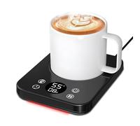 Coffee Mug Warmer, Cup Warmer for Desk With 9 Temperature Settings, Smart Appointment and 1-12 Hour Timer Mug Heater with 8h Auto Shut Off for Heating Coffee, Tea, Milk, Candles