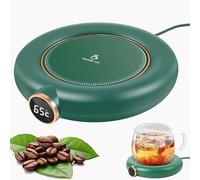 Coffee Mug Warmer - Electric Cup Warmer for Desk with 3 Temperature Settings (55℃/65℃/75℃) & 8H Auto Off, Portable USB Powered with Touch Tech & LED Backlit Display for Heating Coffee Tea Milk Coco
