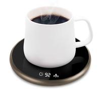 Coffee Mug Warmer, Electric Smart Beverage Mug Warmer Cup Warmer with Touch Tech & LED Backlit Display, Coffee Warmer for Home Office Coffee Mug, Milk-Cup Warmer with Two Temperature Settings(Brown)