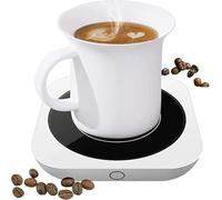 Coffee Mug Warmer for Desk & Coffee Warmer(Up to 176°F/80℃), Electric Beverage Warmer with Three Temperatures Setting, Cup Warmer Plate for Cocoa, Tea, Water, Milk, Christmas gift (not including cup)