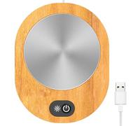 Coffee Mug Warmer for Desk USB Cup Warmer Portable Tea Warmer 55-65℃ Constant Temperature Heated Pad with Non-slip Base and Sense Switch for Coffee Milk Tea Beverage Home Office