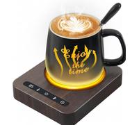 Coffee Mug Warmer & Mug Set,Mug Warmer for Desk with Auto Shut Off,Mug Warmer with Mug,Cup Warmer Set,4 Temperature Setting&1-12H Timer,for Heating Coffee, Beverage, Milk, Tea and Hot Chocolate.