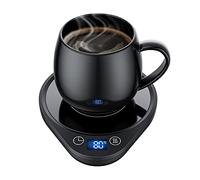 Coffee Mug Warmer Smart Cup Warmer with 3 Temperature Settings Electric Beverage Warmer Plate Auto Shut Off, Coffee, Tea and Milk Warmer for Office Home Desk Use (Cup Not Included)