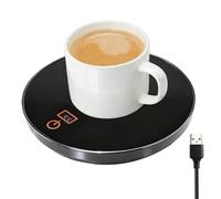Coffee Mug Warmer USB 24H Auto Shut off Adjustable Electric Beverage Cup Warmer Control with 3 Temperature Settings 45 55 65℃ Heated Coaster for Home Office Milk Tea Candle Hot Drinks Desk Bedroom