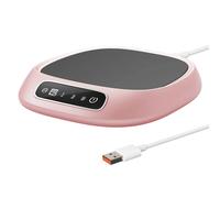 Coffee Mug Warmer,USB Electric Smart Beverage Cup Warmer with 3 Temperature Settings (55/65/75℃)&Timer & 8h Auto Shut Off,Quick Heating Suitable for Office, Travel,Desk Home