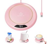 Coffee Mug Warmer, USB Powered Coffee Warmer with 3 Temperature Settings, Portable USB Cup Warmer with 8hrs Auto Shut Off, Smart Touch USB Mug Warmer for Office Home