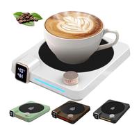 Coffee Mug Warmer with LED Lights, 9 Temperature Settings, 1-12 Hour Timer and Auto Shut-Off, Candle Warmer for Coffee, Tea, and Milk