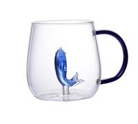 Coffee Mug with Animals in - Drinking Mug with Cartoon Animals, Figurine on the Inside of the Coffee Mug | Funny Coffee Mug with Figure with Drinks Design Animal, ta, Dolphin, Consulte la descripción