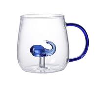Coffee Mug with Animals in - Drinking Mug with Cartoon Animals, Figurine on the Inside of the Coffee Mug | Funny Coffee Mug with Figure with Drinks Design Animal, ta, Whale, Consulte la descripción