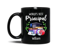 Coffee Mug World's Best Principal Work Mugs Personalised Coffee Cups Novelty Tea Mug for Office Gifts Home Kitchen 330 Ml