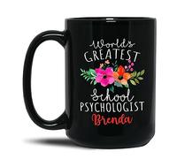 Coffee Mug World's Greatest School Psychologist Work Mugs Funny Ceramic Tea Cup Novelty Tea Mug for Kitchen Presents Gift 330 Ml