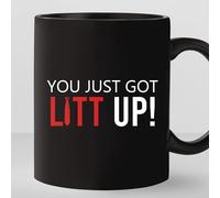 Coffee Mug You Just Got Litt Up Lawyer Lawyer Attorney Fans Tv Series Glossy with Handle Stoneware Coffee Mug Humous Hot Drink Cup for Everyday Anniversary Cafes