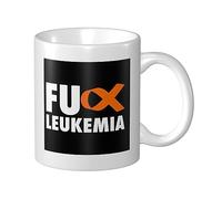 Coffee Mugs 330Ml Fuck Leukemia Ceramic Mug Birthdays Coffee Tea Mugs Multi-Colour Ceramic Coffee Mug Cup for Boy, Girl, Mothers Day