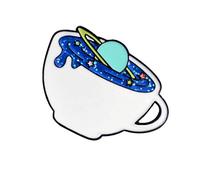 Coffee Mugs Brooch Pins Universe The Galaxy Space Planet Enamel Shirt Denim Backpack Badge For