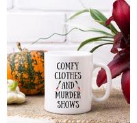 Coffee Mugs Comfy Clothes and Murder Shows Fall Mug Birthdays 330ml
