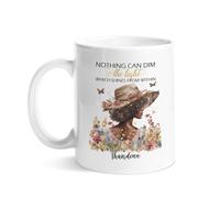 Coffee Mugs Novelty Coffee Cups Nothing Can Dim The Light Which Shines from Within Cool Porcelain Mug for Office Home Women 330Ml
