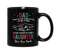 Coffee Mugs Thank You for Teaching Me How to Be Man Coffee Cups,Eco Friendly,Printed,Porcelain Mug for Office Home Tea 330Ml