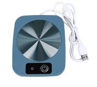 Coffee Mugs Warmer for Desk, Fast Heating Coffee Cups Warmer with 55℃ Smart Temperature Control, USB Powered Milk Heater Pad for Office Travel Home (Blue)