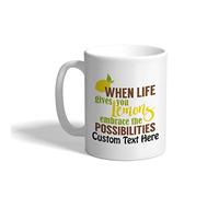 Coffee Mugs When Life Gives You Lemons Ceramic Coffee Mug Coffee 330ml | Drinking Cup Novelty Ceramic Mug for Birthdays Office Tea