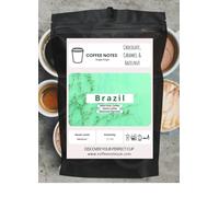 Coffee Notes - Single Origin Brazil Medium Roast, Intensity 7/10 | Chocolate, Caramel & Hazelnut Notes - The Ultimate Home Coffee Collection (500g, Whole Beans)