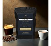 Coffee Notes Single Origin Ethiopia, Medium-Light Roast Coffee Beans, Intensity 6/10, Fruity, winey & sweet notes, bright espresso and unique filter coffee. (250g, Ground For Filter/Cafeteria)