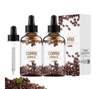 Coffee Oil, Pure Coffee Aromatherapy Essential Oil for Skin, Body & Hair Care, Rejuvenating and Firming Oil, Diffuser Oils for Home, Aromatherapy, Making Candle, Soap, Bath Bombs (2PC)