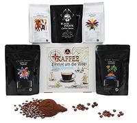 Coffee "Once around the world" - Caribbean Box - 5 unusual coffee varieties - 4 x 100g + 1 x 65g (ground)