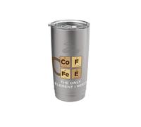 Coffee Only Element I Need Funny Periodic Table of Elements Stainless Steel Insulated Tumbler