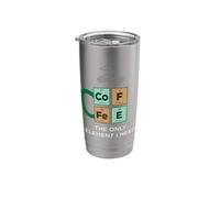 Coffee Only Element I Need Funny Periodic Table of Elements Stainless Steel Insulated Tumbler