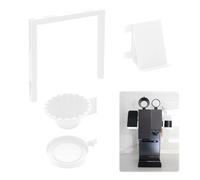 Coffee Organizer Compatible with xBloom Grinder, Modular Accessory Holder, Multi Function Mount Rack for Home Coffee Bar and Workstation Storage (White Left Hand)