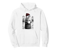 Coffee Otter With Beanie - Chill Nature Illustration Pullover Hoodie