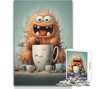 Coffee Overdose Puzzle for Teenagers 1000 Pieces Learning through Play Experience Heartfelt Special Occasion Gift Size 38x26cm