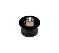 Coffee Panda Bear PopSockets Adhesive PopGrip