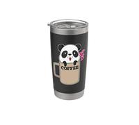 Coffee Panda Bear Stainless Steel Insulated Tumbler