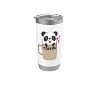 Coffee Panda Bear Stainless Steel Insulated Tumbler