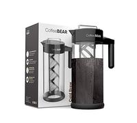 Coffee Panda Cold Brew Coffee Maker 1.3L / 44oz Heavy-Duty Glass Pitcher with Easy To Clean Reusable Mesh Filter and No-Slip Base - DIY Home Iced Coffee Brewer