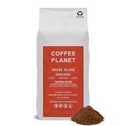 Coffee Planet | House Blend Ground Coffee - 1kg | Medium Roast | Made from Arabica Coffee Beans | Rich Flavoured