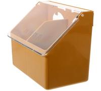 Coffee Plastic Hanging Cage Feeder for Parrot and Pigeon Large Capacity