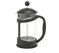 Coffee Plunger Cafetiere French Press Coffee Maker - Various Cup Classic Glass Holder with Black Handle & Lid Camping Camper Van Outdoor Indoor Cups Black (6 Cup (800ml))