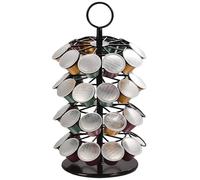 Coffee Pod Carousel With 360° Rotation, Compatible With, Holds 40 Capsules, Space-Saving Organizer
