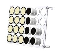 Coffee pod drawer storage holder, coffee pod holder, 24 slot attachment container for coffee pods, clear acrylic organiser tray, pantry kitchen shelf for coffee pods