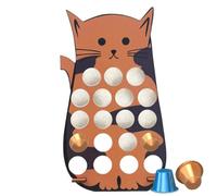 Coffee Pod Holder Coffee Pod Organizer, Wood Coffee Bar Organizer with Multi-Stage Counter | Accepts Compact Storage for Chocolate Beans with Tea Bag