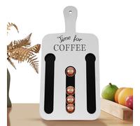 Coffee Pod Holder, Coffee Pod Wall Rack - Vintage Wall Mounted 14 Pods Coffee Pods Storage Shelf - Coffee Bar Accessories for Hotel, Home, Coffee Shop, Pantry and Display