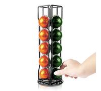 Coffee Pod Holder Compatible with Nespresso Vertuo, 20 Pods Capsule Organizer Stand, Rotating Coffee Capsule Organizer-Countertop Coffee Bar Storage Rack for VertuoLine Capsules, Gift for Coffee Lover