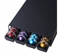 Coffee Pod Holder with Nespresso Vertuo Capsules,Compatible with 28 Big or 40 Small Vertuoline Pods With Mat