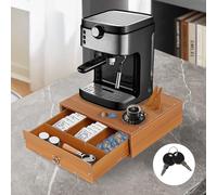 Coffee Pod Holder,Wooden Capsules Coffee Pod Storage,k cup organizer,Coffee Pods Storage Drawer,Bamboo Coffee Drawer Organizer for Kitchen, Office, Coffee Bar