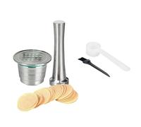 Coffee Pods Accessories Set with Stainless Steel Spoon Filter Paper and Cleaning Brush for Easy Brewing Maintenance Coffee Cleaning Brush Set